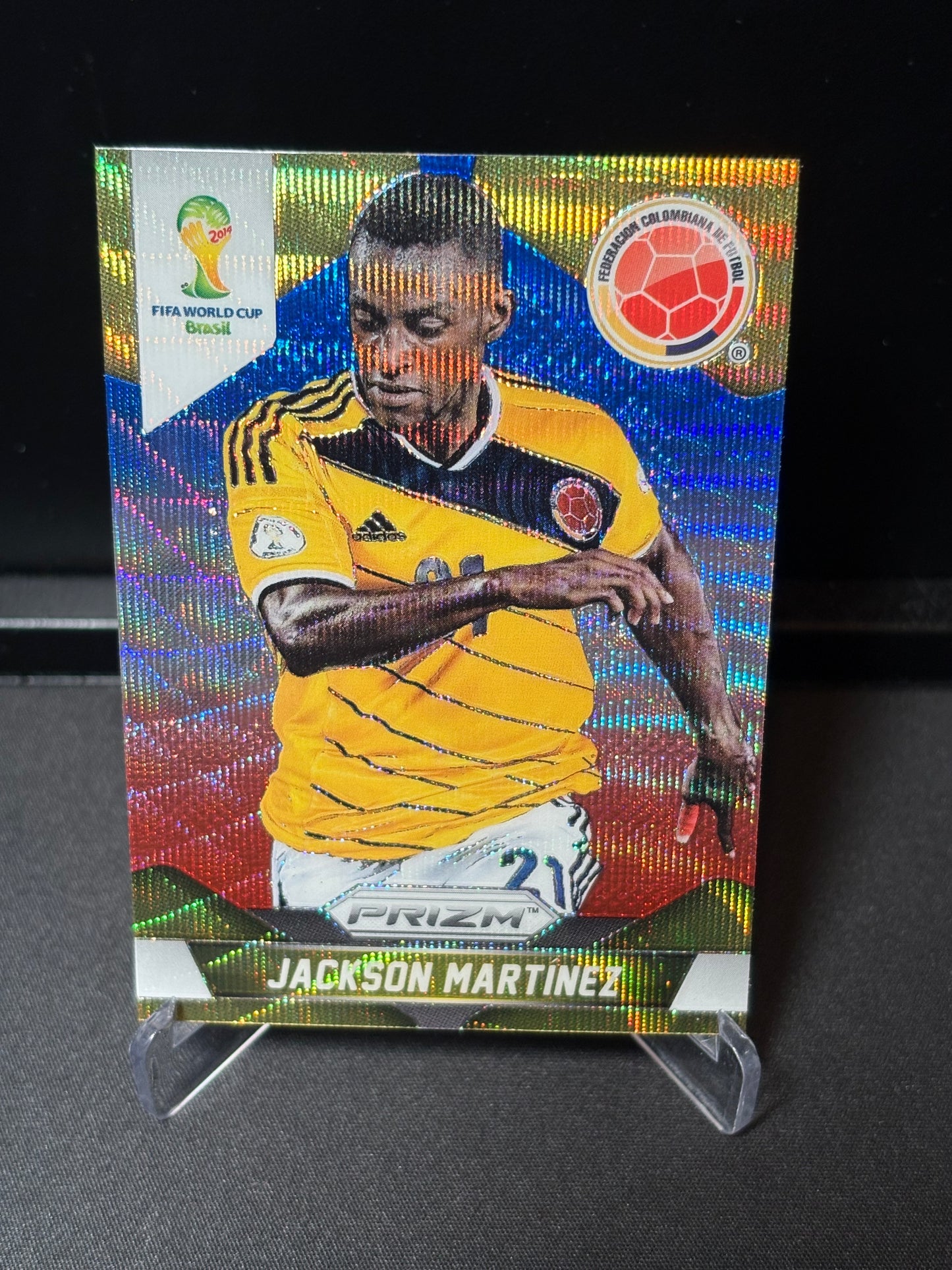 Jackson Martinez Panini Prizm World Cup 2014 "Blue Red Wave" Colombie