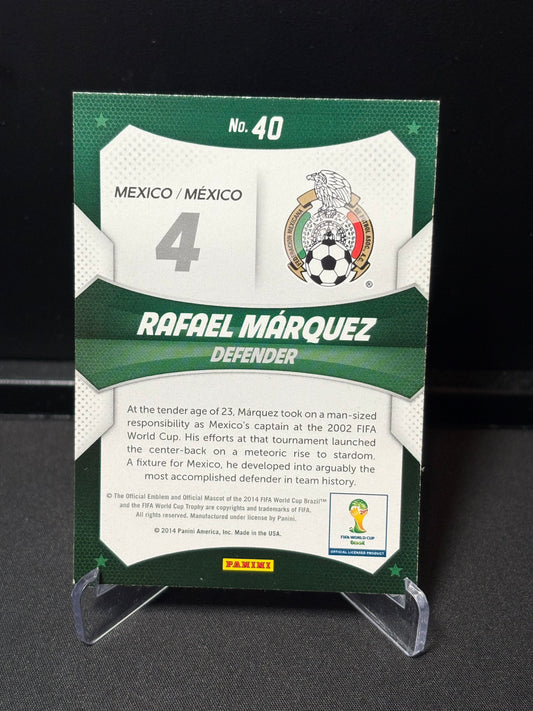Rafael Márquez Panini Prizm World Cup 2014 "World Cup Stars" Mexique