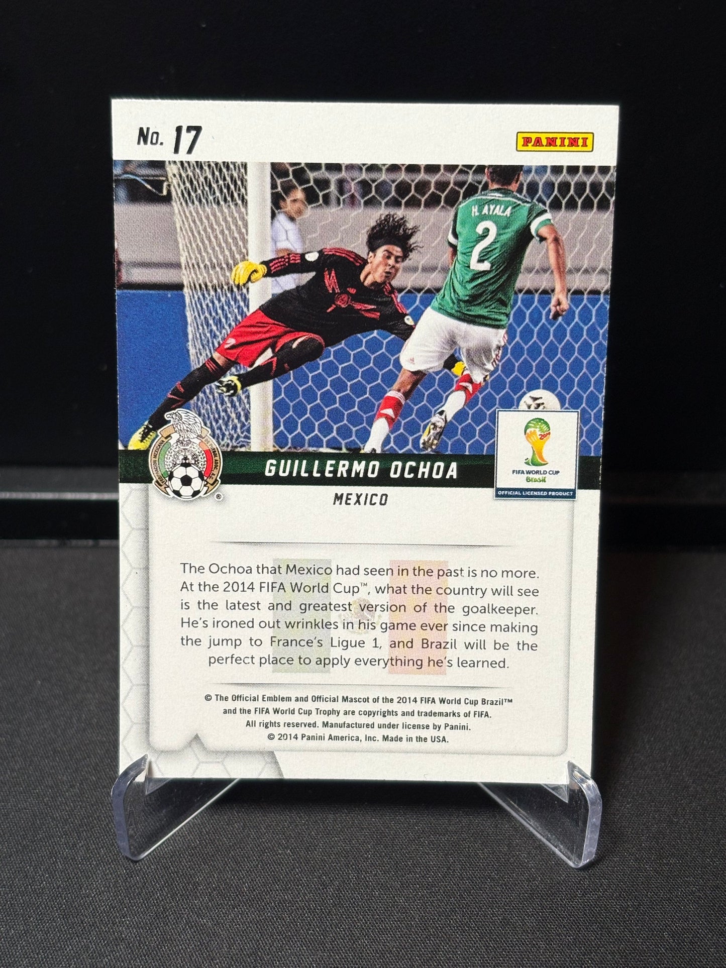 Guillermo Ochoa Panini Prizm World Cup 2014 "Guardians" Mexique