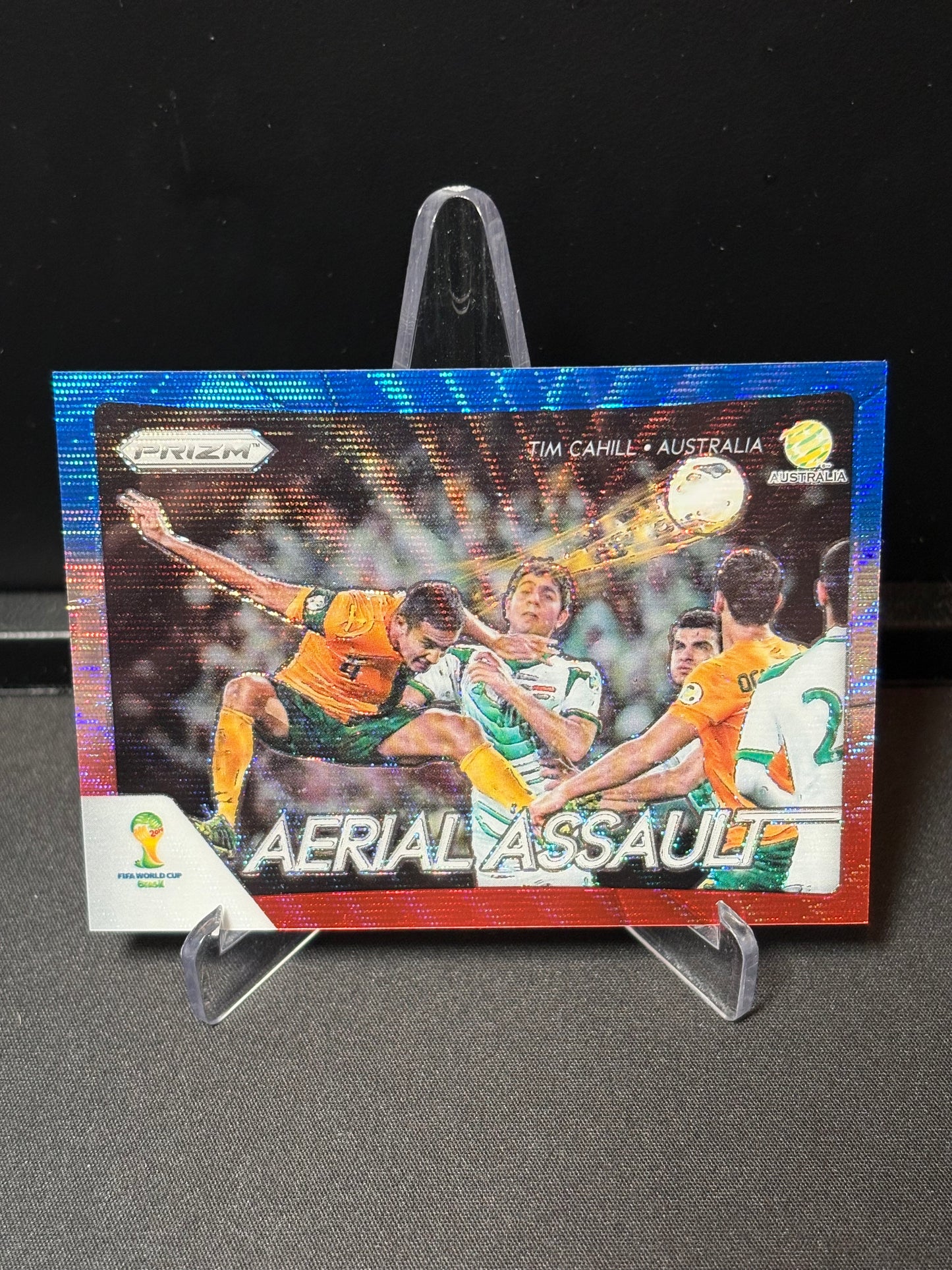 Tim Cahill Panini Prizm Wolrd Cup 2014 "Aerial Assault" Blue White Red Australie