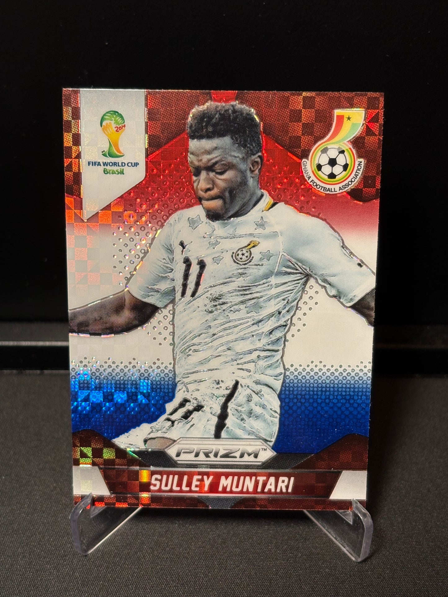 Sulley Muntari Panini Prizm World Cup 2014 "Red White Blue Prizm" Ghana