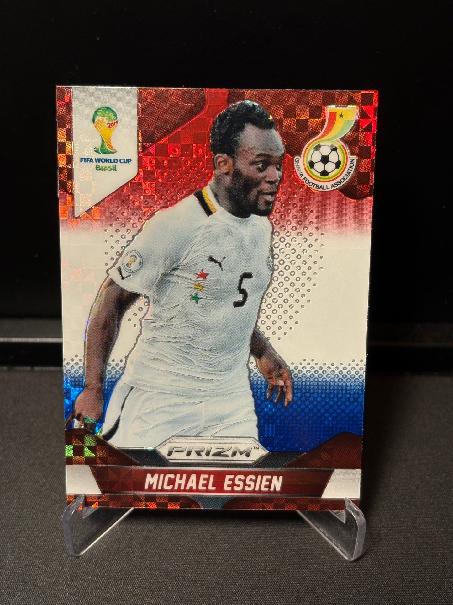 Michael Essien Panini Prizm World Cup 2014 "Red White Blue Prizm" Ghana