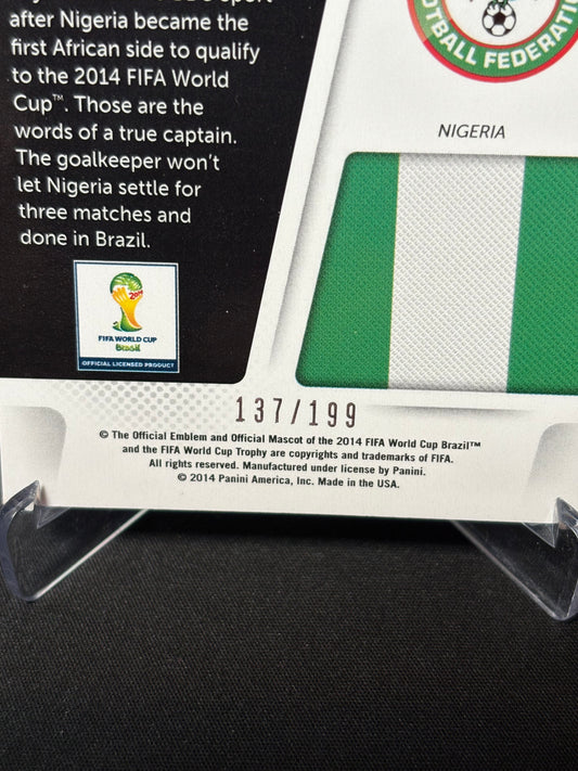 Vincent Enyeama Panini Prizm World Cup 2014 "Cup Captains" Blue /199 Nigéria