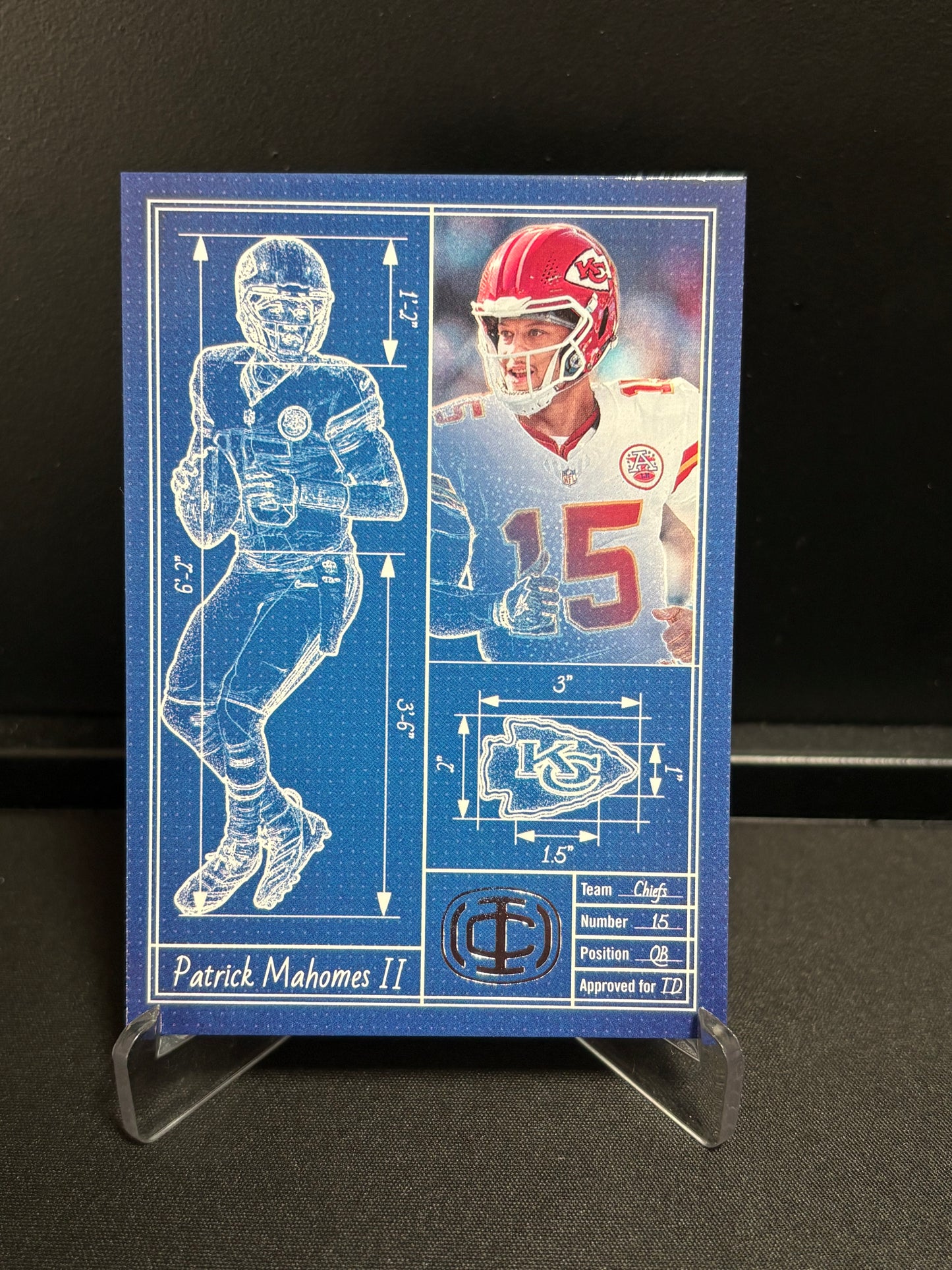 Panini Patrick Mahomes ICON Collection 2025 "Touchdown Architect" #14