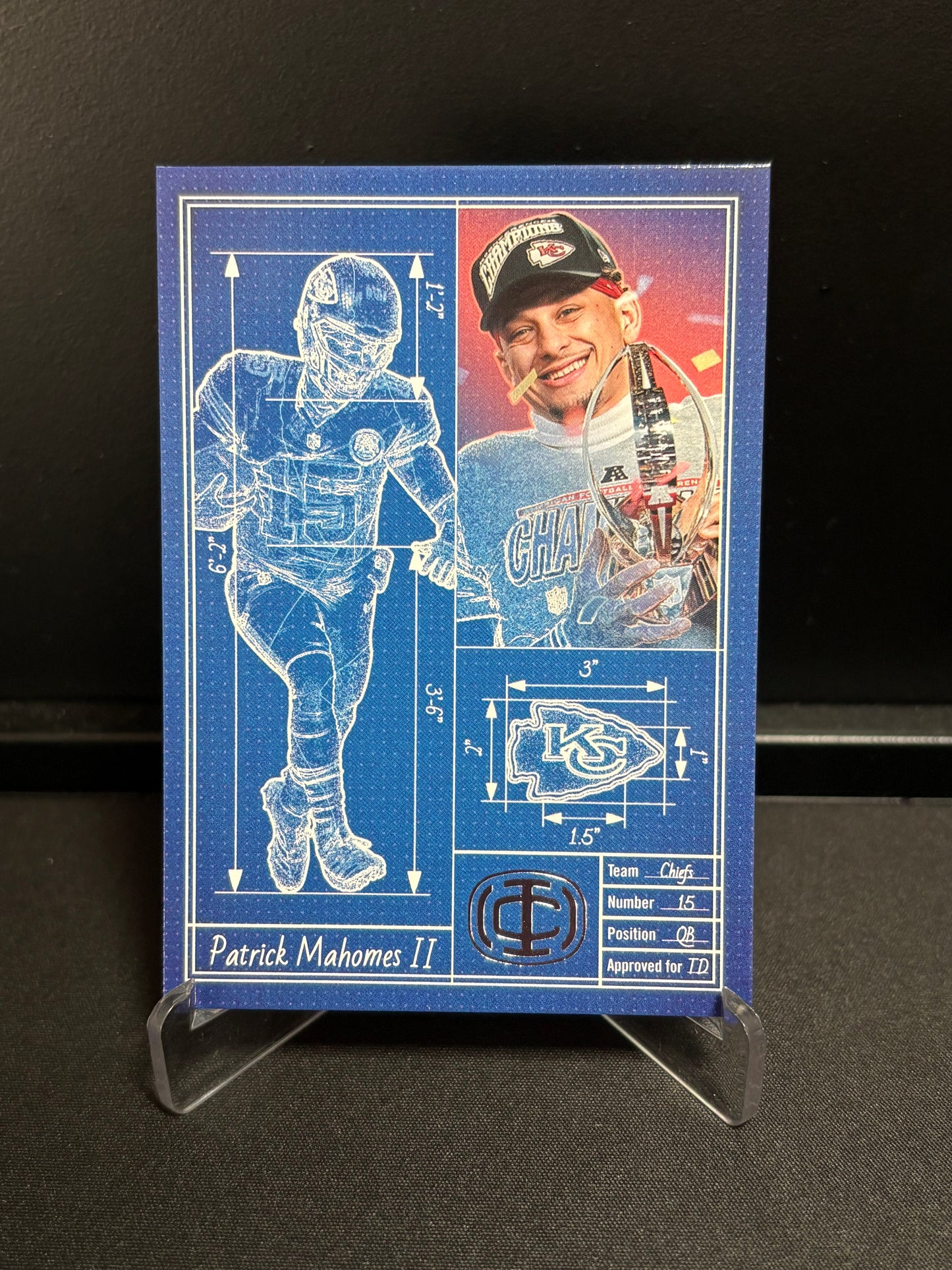 Panini Patrick Mahomes ICON Collection 2025 "Touchdown Architect" #4