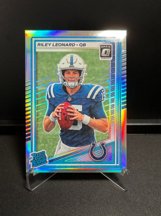 Riley Leonard Rated Rookie Panini Donruss Optic 2025 "Prizm" Indianapolis Colts