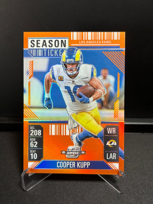 Cooper Kupp Panini Contenders Optic 2024 "Season Ticket Orange /75" Los Angeles Rams
