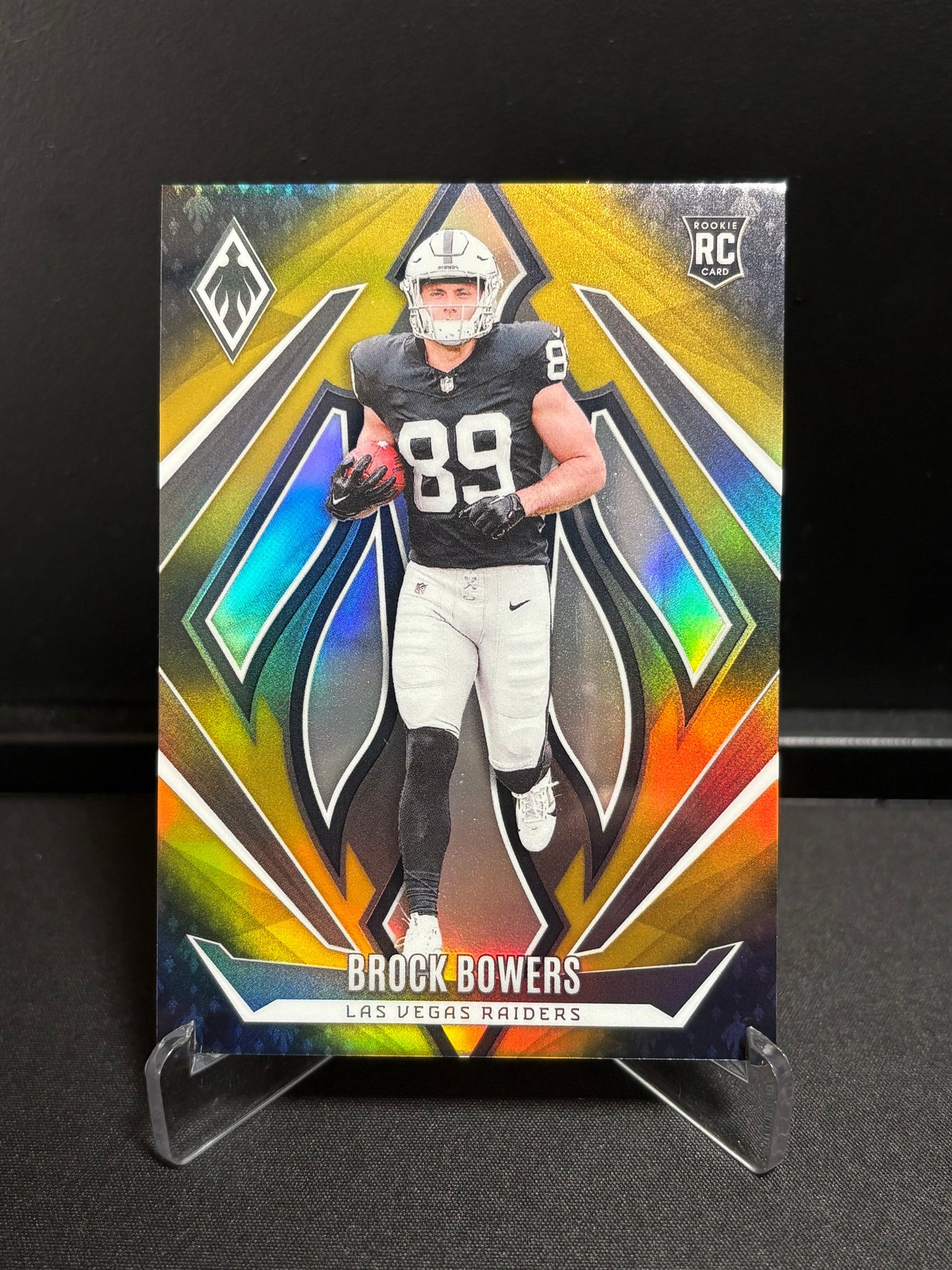 Brock Bower RC Panini Phoenix 2024 "Gold Fade /125" Las Vegas Raiders