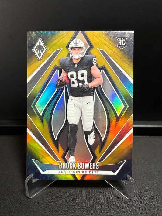 Brock Bower RC Panini Phoenix 2024 "Gold Fade /125" Las Vegas Raiders
