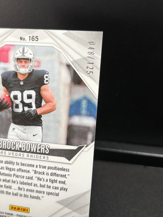 Brock Bower RC Panini Phoenix 2024 "Gold Fade /125" Las Vegas Raiders