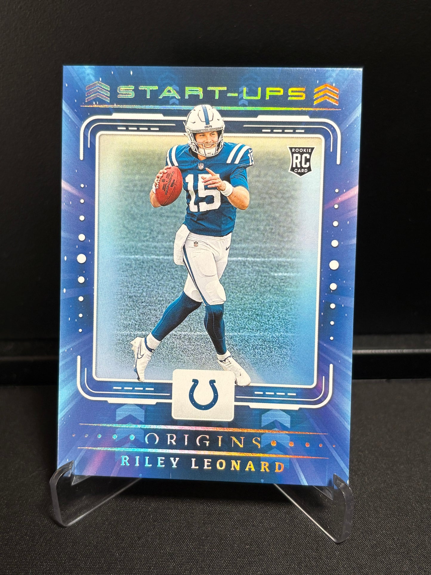 Riley Leonard RC Panini Origins 2025 "Start-UPS" Indianapolis Colts