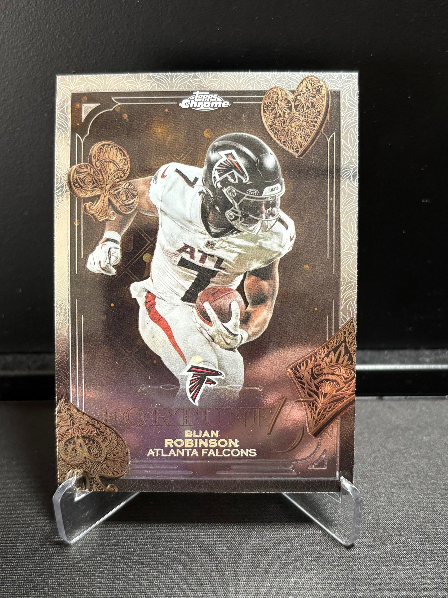 Bijan Robinson Topps Chrome 2025 "Fortune 15" Atlanta Falcons