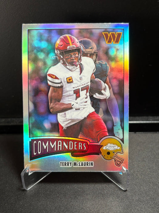 Terry Mclaurin Topps Chrome 2025 "1975  Topps Refractor" Washington Commanders