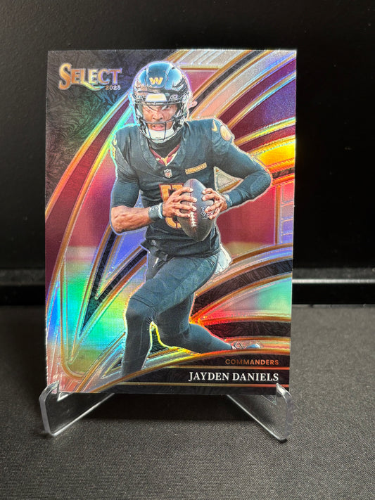 Jayden Daniels Panini Select 2025 "Club Level Prizm" Washington Commanders
