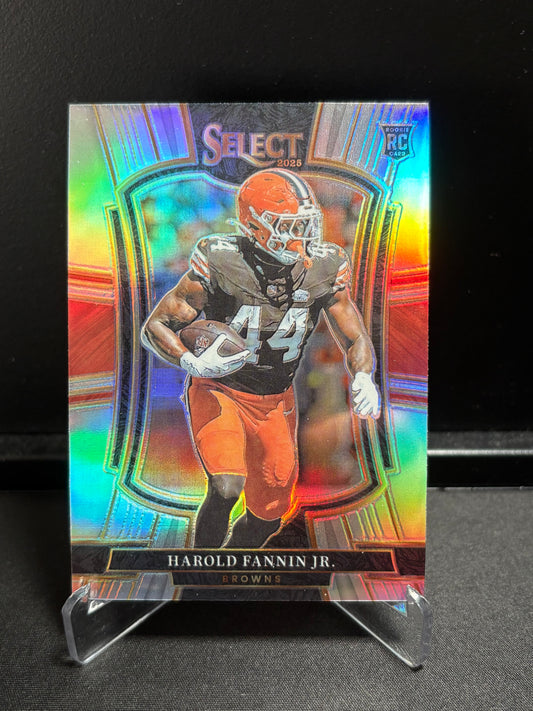 Harold Fannin Jr. RC Panini Select 2025 "Premier Level Prizm" Cleveland Browns