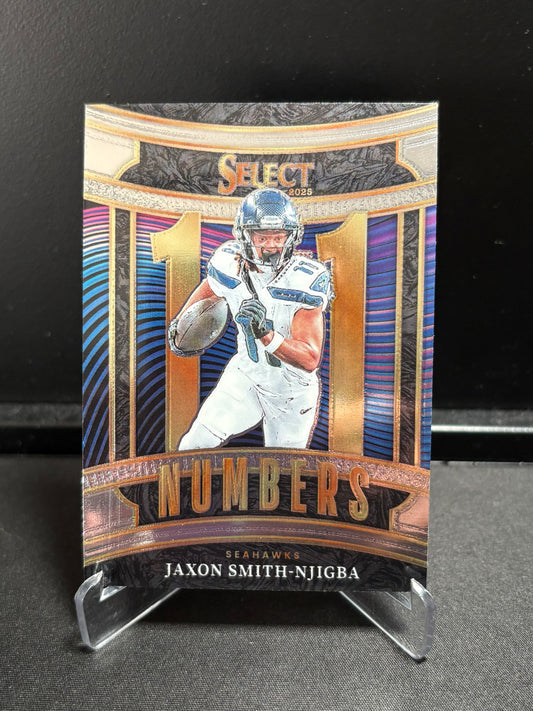 Jaxon Smith-Njigba Panini Select 2025 "Numbers" Seattle Seahawks