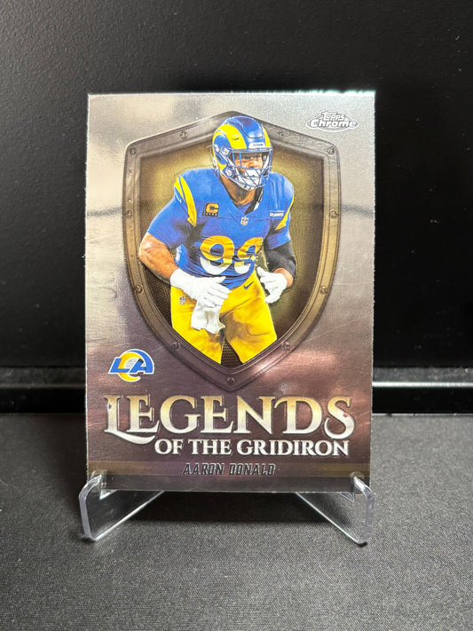 Aaron Donald Topps Chrome 2025 "Legends of the Gridiron" Los Angeles Rams