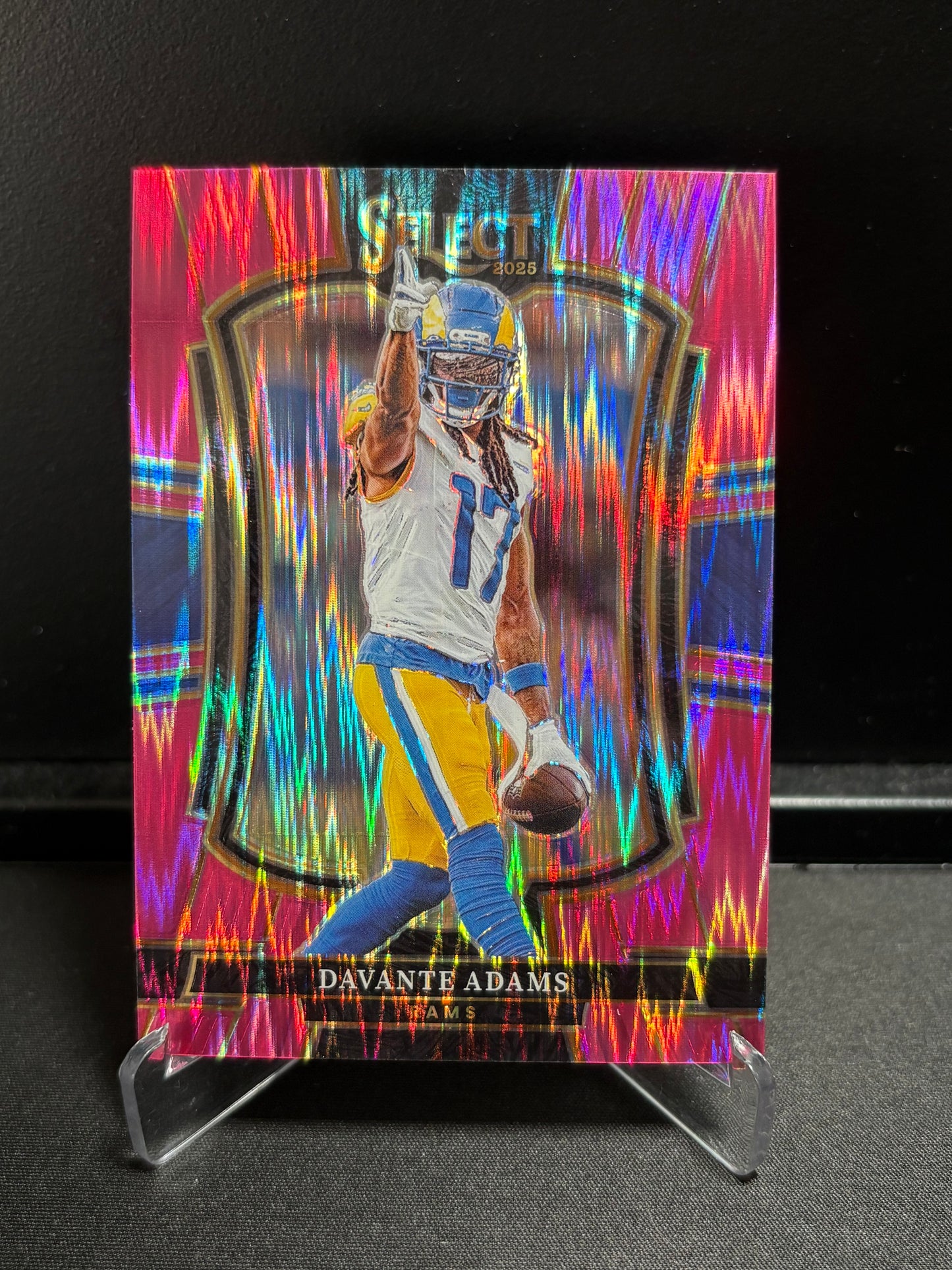 Davante Adams Panini Select 2025 "Pink Shock" Los Angeles Rams