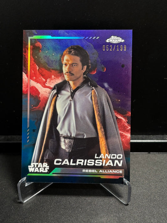 Lando Calrissian Topps Chrome Star Wars "Purple Refractor" /199