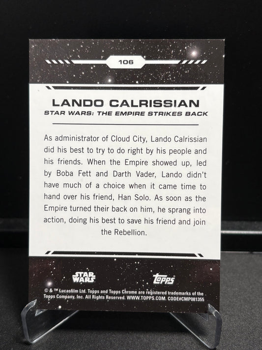 Lando Calrissian Topps Chrome Star Wars "Purple Refractor" /199