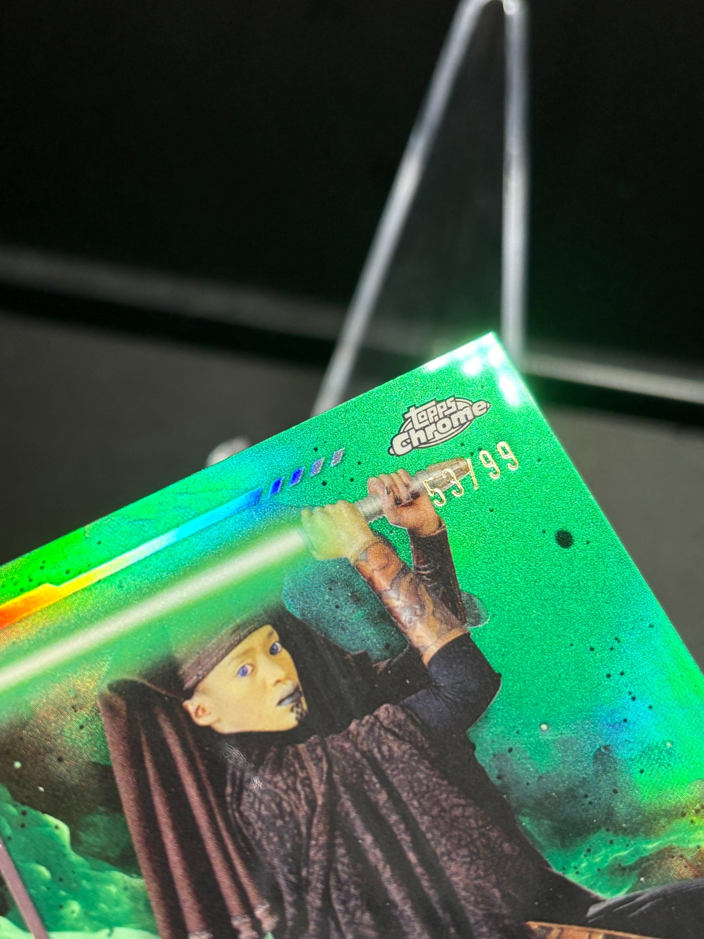 Luminara Unduli Topps Chrome Star Wars "Green Refractor" /99 Color Match