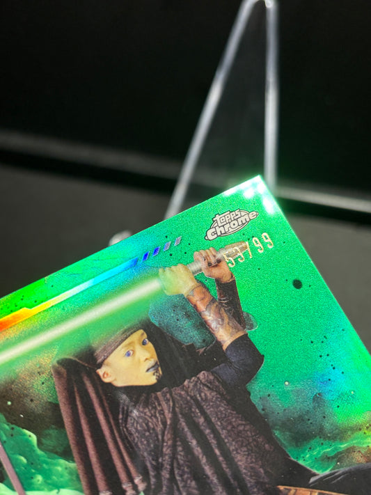 Luminara Unduli Topps Chrome Star Wars "Green Refractor" /99 Color Match