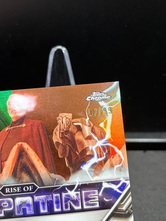 Rise of Palpatine – The Secret Geonosian Superweapon Topps Chrome Star Wars "Green Refractor" /99