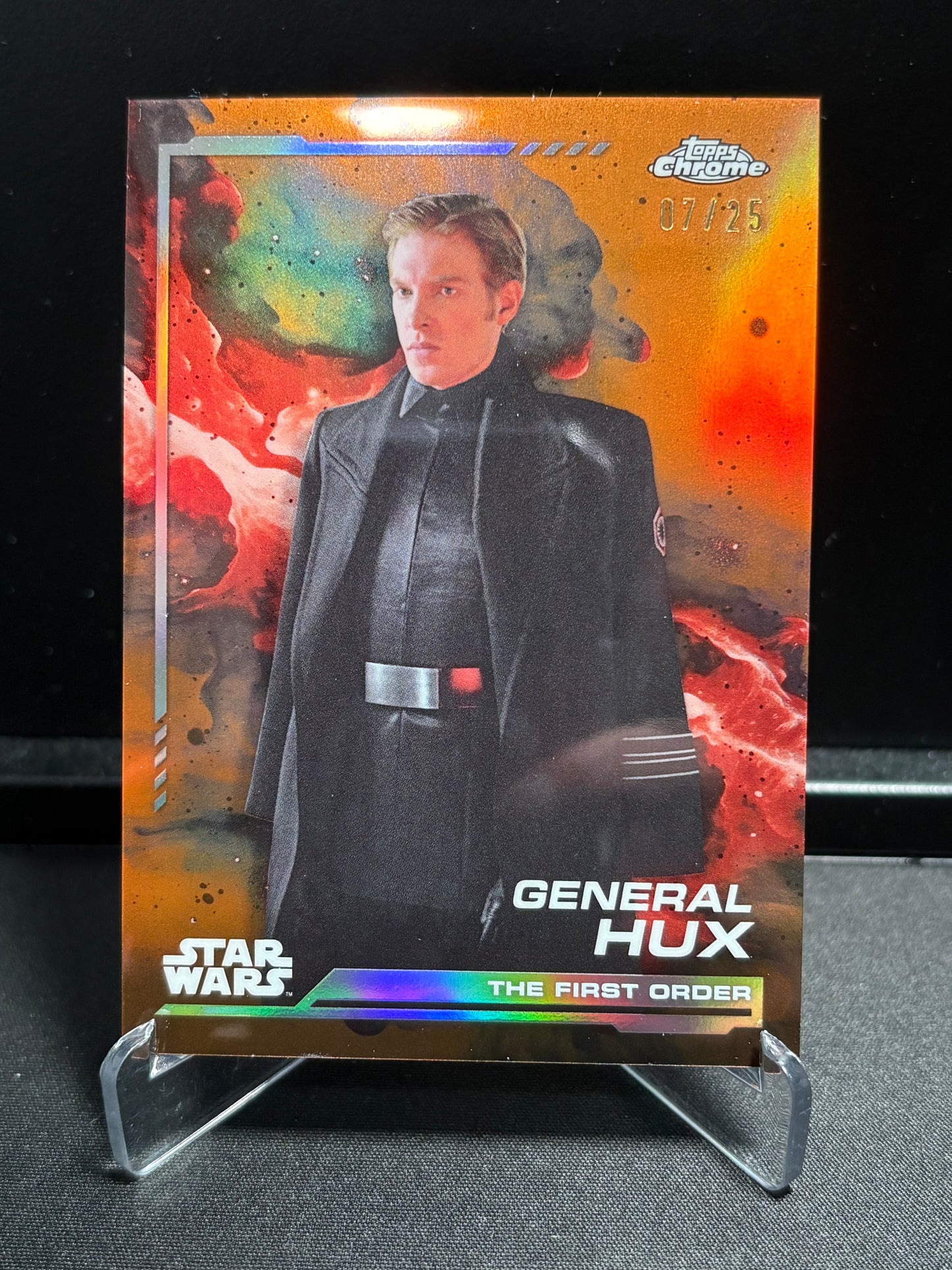 General Hux Topps Chrome Star Wars "Orange Refractor" /25 – The Force Awakens