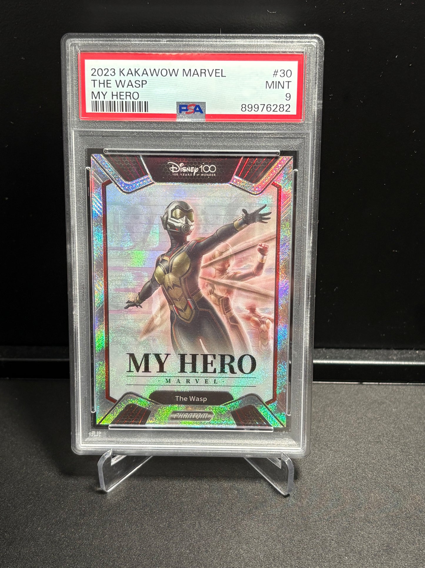 The Wasp – Kakawow Phantom Disney100 Marvel – My Hero #30 – 155/155 – PSA 9 Mint