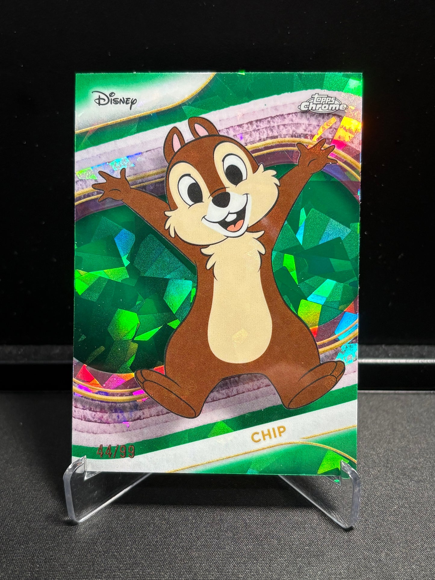 Chip Topps Chrome Disney Sapphire 2025 "Green Sapphire" /99