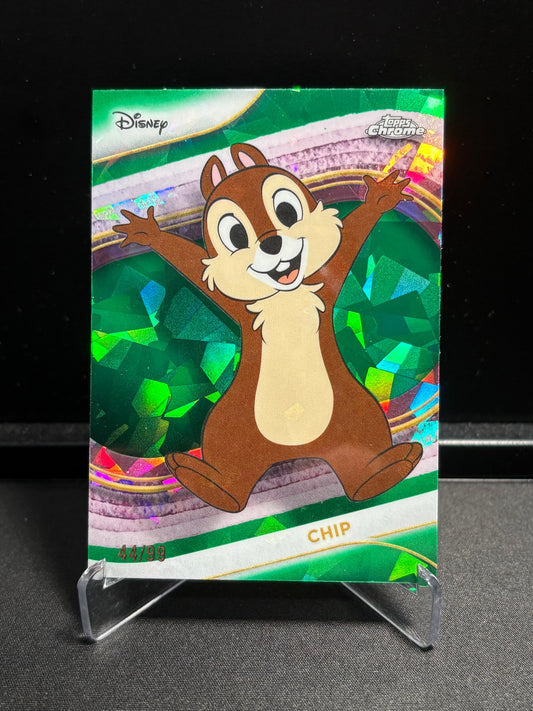 Chip Topps Chrome Disney Sapphire 2025 "Green Sapphire" /99