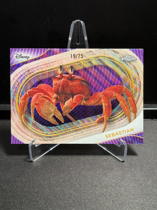 Sebastian Topps Chrome Disney 2025 « Purple Wave Refractor » /75