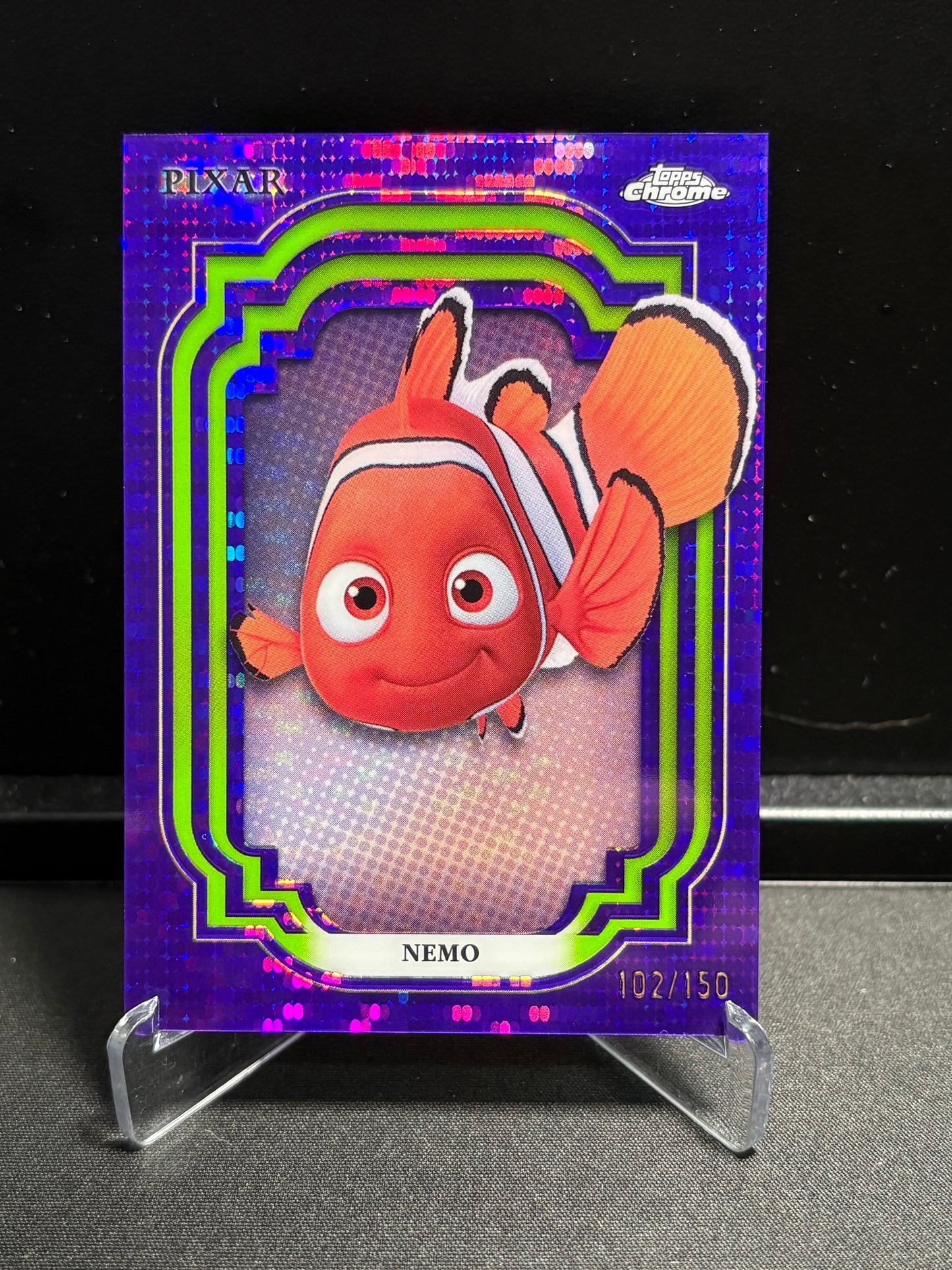 Nemo – 2024 Topps Chrome Disney – Purple Refractor /150 – #105