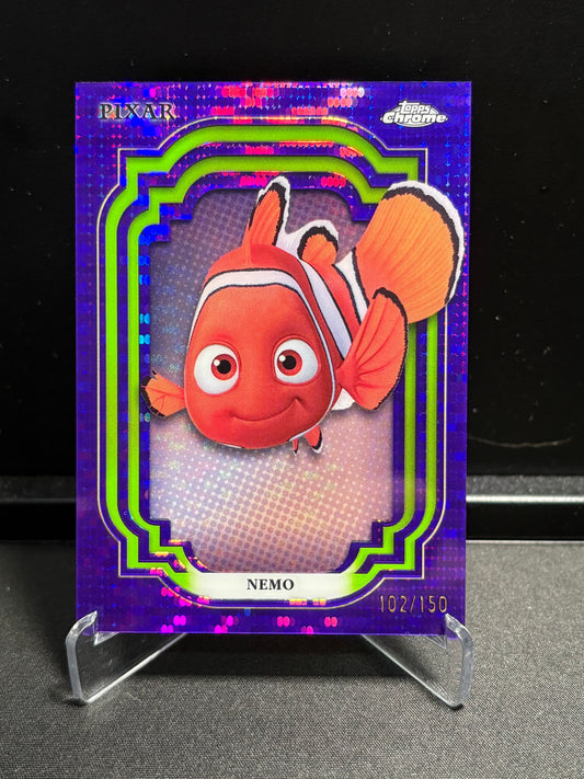 Nemo – 2024 Topps Chrome Disney – Purple Refractor /150 – #105