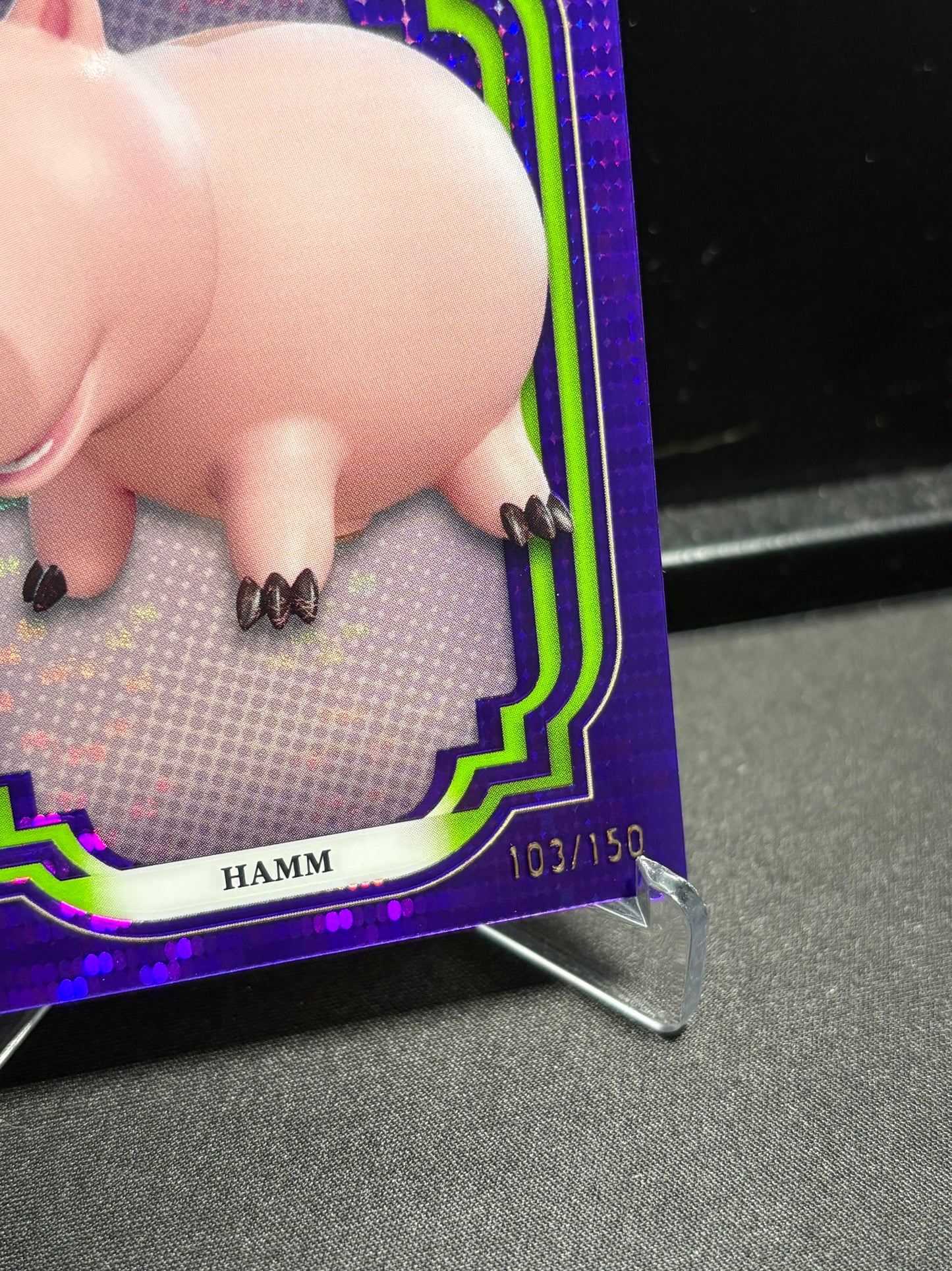 Hamm – 2024 Topps Chrome Disney – Purple &amp; Green Pulsar Refractor /150 – #75