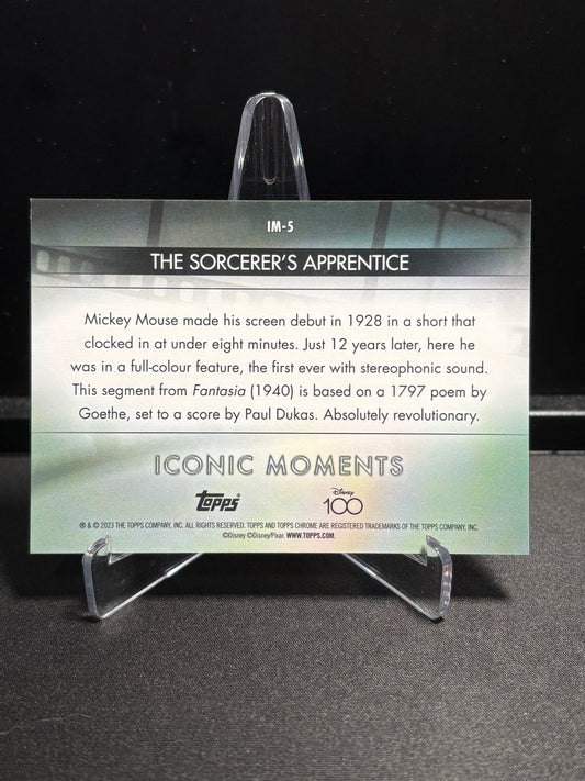 The Sorcerer’s Apprentice – Iconic Moments IM-5 – 2023 Topps Chrome Disney 100