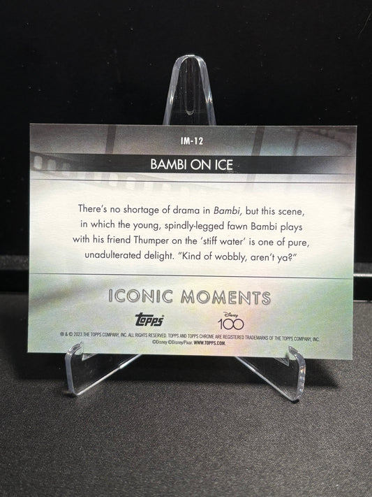 Bambi Topps Chrome Disney 100 2023 "Iconic Moments – Bambi on Ice" IM-12