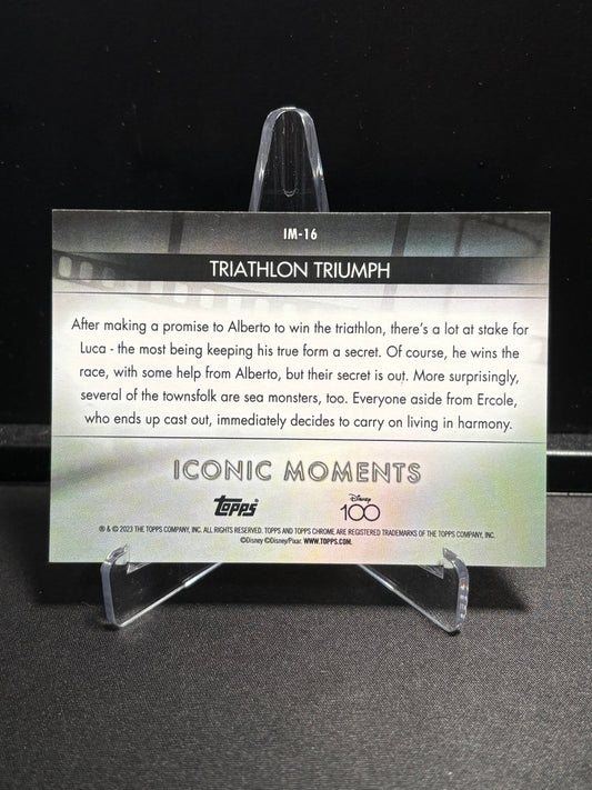 Luca Topps Chrome Disney 100 2023 "Iconic Moments – Triathlon Triumph" IM-16
