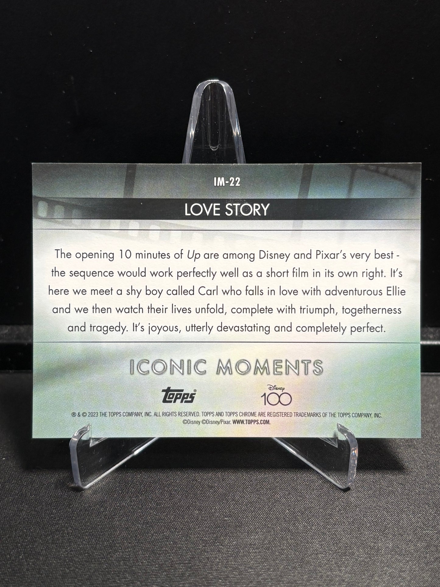 Carl & Ellie Topps Chrome Disney 100 2023 "Iconic Moments – Love Story" IM-22