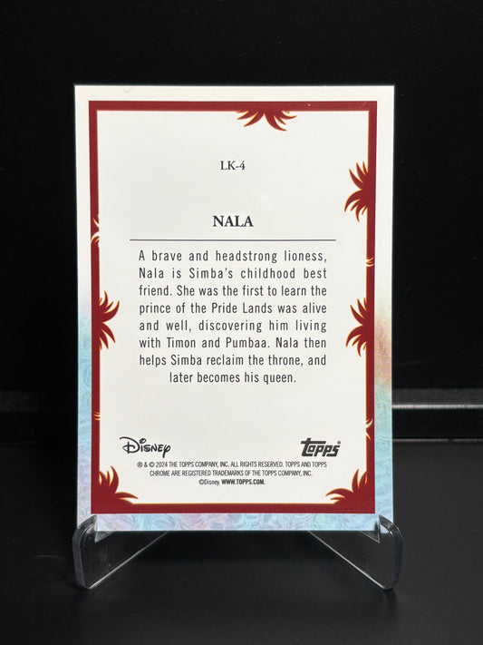 Topps Chrome Disney Le Roi Lion 30 Ans – Nala LK-4 | Insert