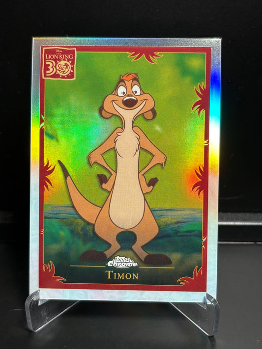 Topps Chrome Disney Le Roi Lion 30 Ans – Timon LK-6 | Insert