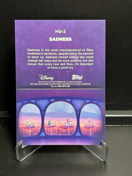 Topps Chrome Disney Head Quarters – Sadness HQ-2 | Insert