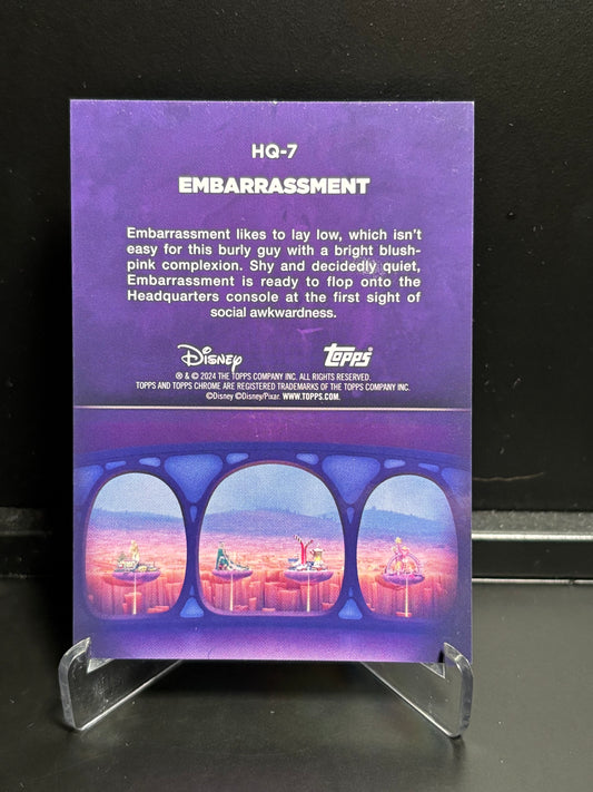 Topps Chrome Disney Head Quarters – Embarrassment HQ-7 | Insert