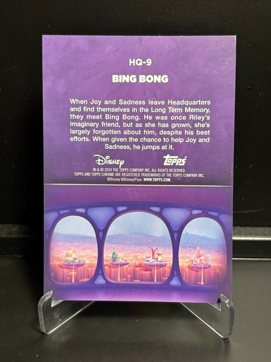 Topps Chrome Disney Head Quarters – Bing Bong HQ-9 | Insert
