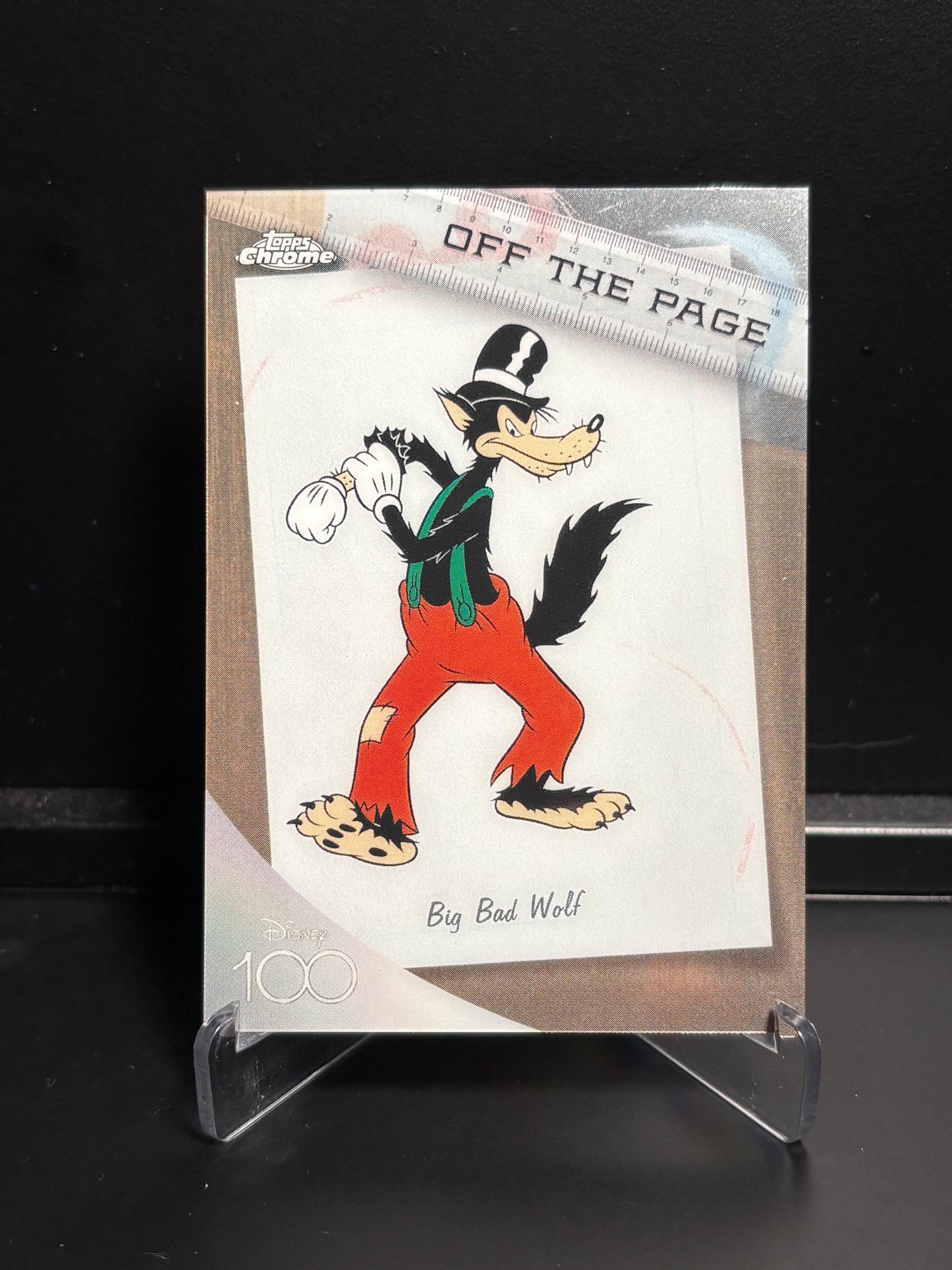 Topps Chrome Disney 100 – Off The Page OTP-1 Big Bad Wolf | Insert