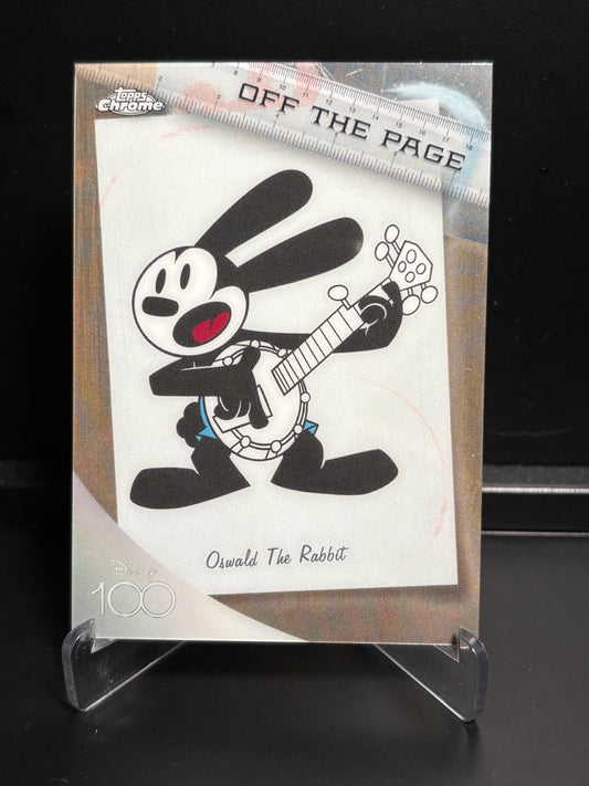 Topps Chrome Disney 100 – Off The Page OTP-3 Oswald the Lucky Rabbit | Insert