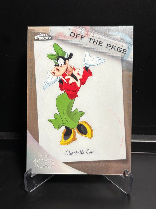 Topps Chrome Disney 100 – Off The Page OTP-4 Clarabelle Cow | Insert
