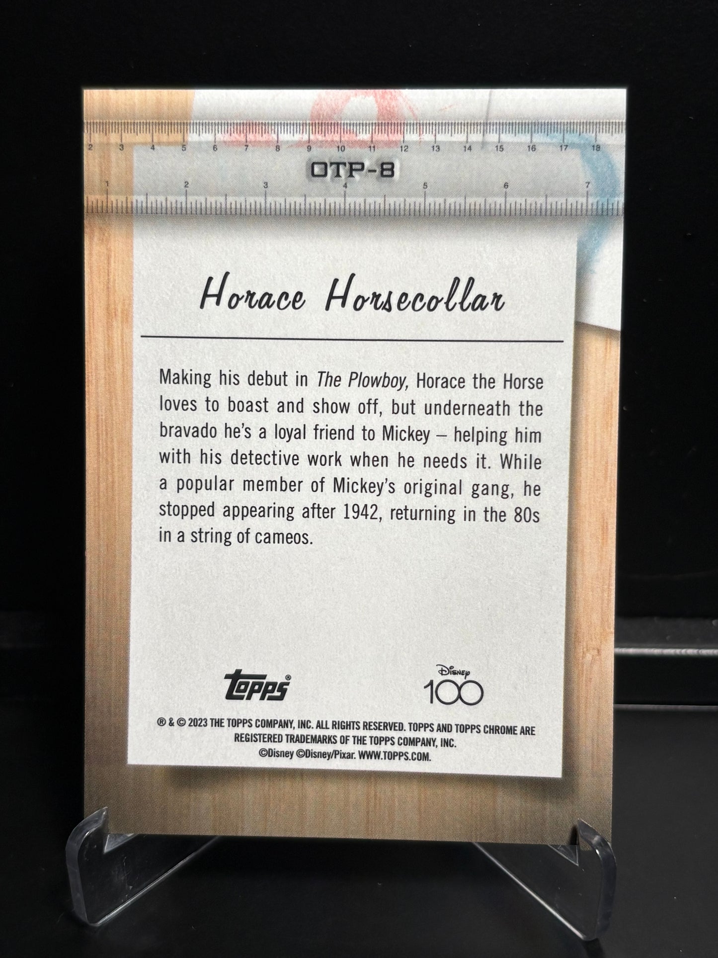 Topps Chrome Disney 100 – Off The Page OTP-8 Horace Horsecollar | Insert