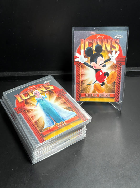 Set Complet Topps Chrome Disney Icons (40 cartes) | Collection complète