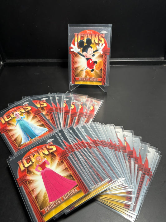 Set Complet Topps Chrome Disney Icons (40 cartes) | Collection complète